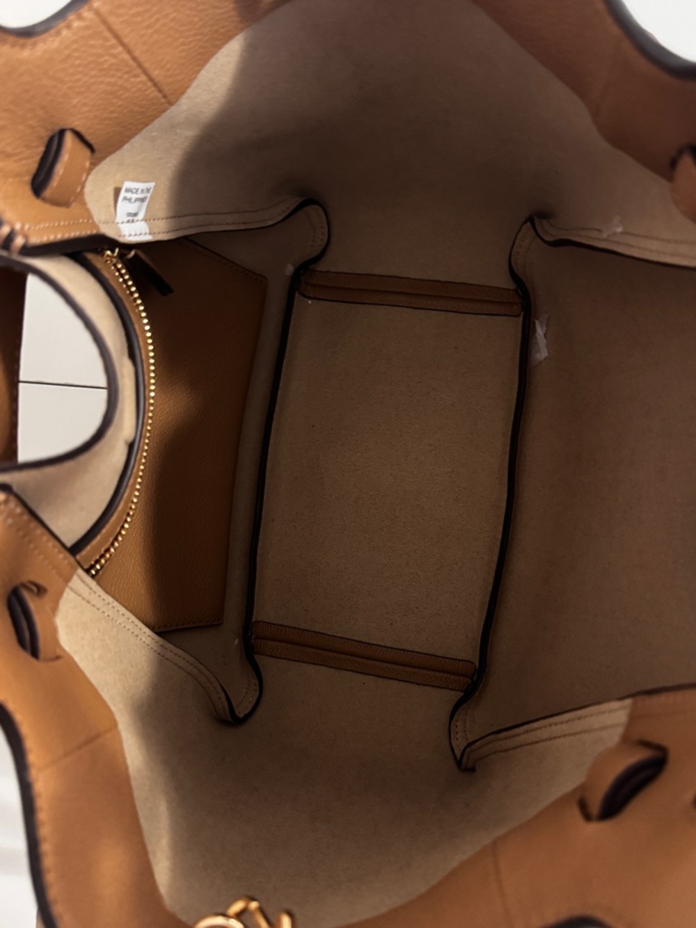 Tory Burch Brown Leather Crossbody Tote - Picture 9 of 13